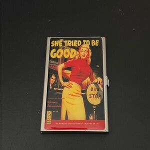 Retro Comic Book Style Metal Card Holder